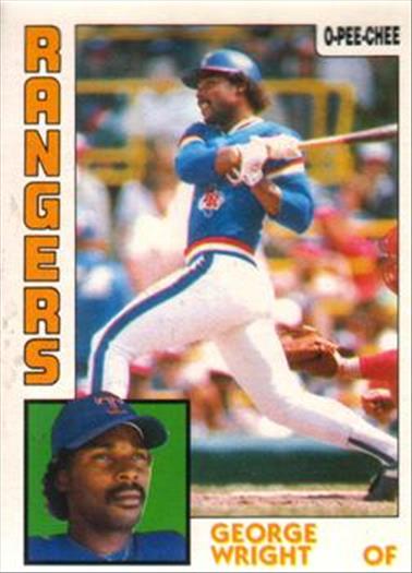 1984 O-Pee-Chee Baseball Cards 314     George Wright